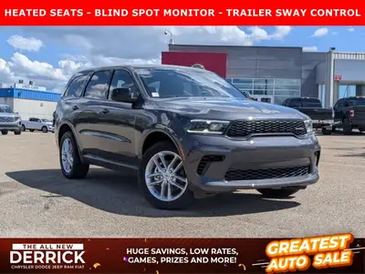 The 2026 Dodge Durango GT blends bold SUV capability with refined style. Finished in sleek Vapour Gr...