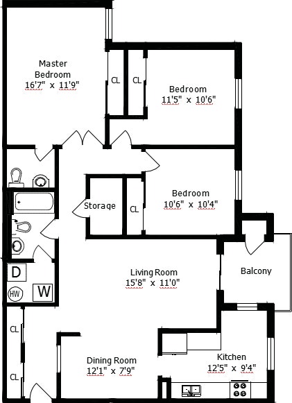 $2400 – Renovated 3-Bed/2 Bath Apartment for Lease - Dundas St E 5