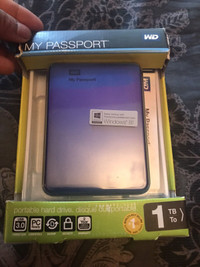 WD 1TB My Passport USB 3.0 External Portable Hard Drive HDD