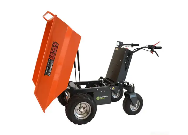 Motorized wheelbarrow with drawbar & skip extension62863732182274122