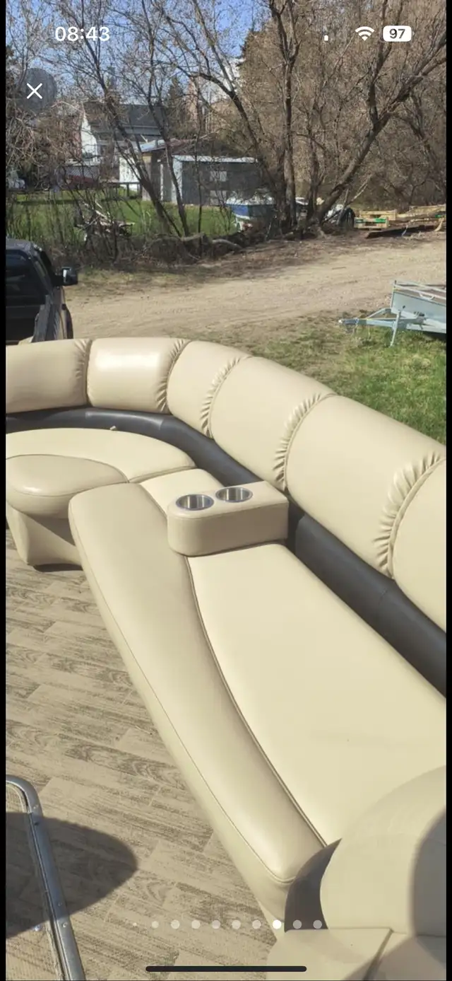 2018 Manitou 24 ENCORE PONTON 3 QUILLES DE LUXE, AVEC DEUX MOTEU in Powerboats & Motorboats in Lac-Saint-Jean - Image 6