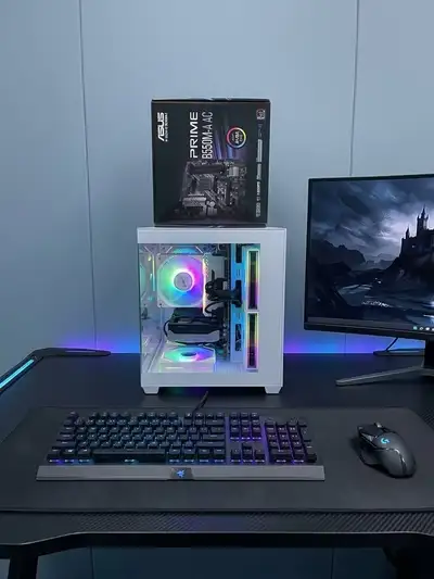 White &black available AMD Ryzen 7 5700X ,32G, 1TB SSD RTX 5060, View more
