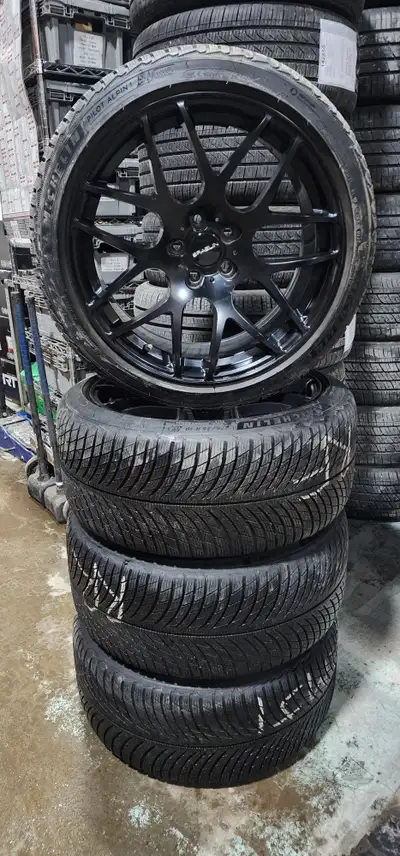 TIRES MIchelin Pilot Alpin 5 275/35/19 100V DOT 22 TREAD 8/32nds RIMS Size: 19x9.5J Bore: 66.6mm Bol...