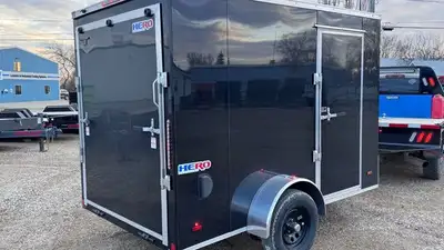 2026 Bravo Hero 6x10 plus vnose 2990 gvw Black 3in. frame LED lights drymax interior - 3/4in. floor...