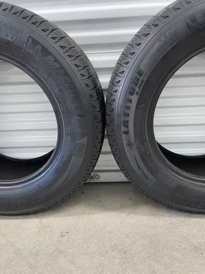 Pair2: 255/65 R17 11OT Michelin Latitude X-ICE XI2. FIRM $140: Two Used Winter Tires. FIRM Tires Tre...