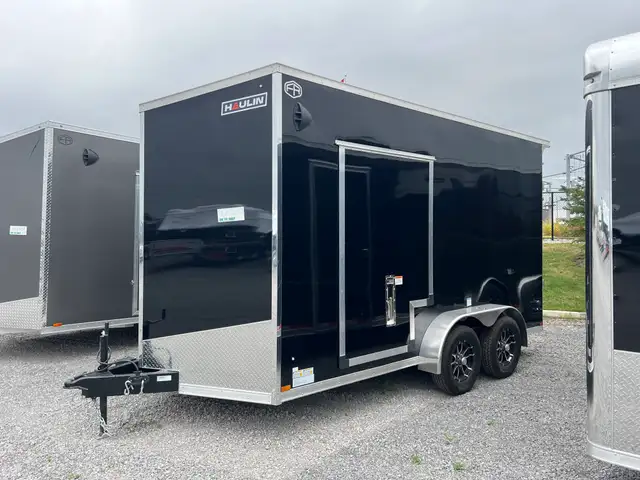 2027 HAULIN 7x14 Tandem Axle Enclosed UTV Trailer w Side Hatch in Cargo & Utility Trailers in Trenton - Image 2