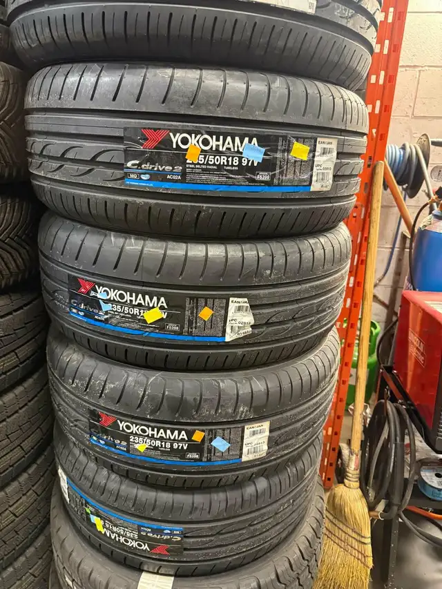235/50R18 YOKOHAMA	C.DRIVE 2 AC02 MO SUMMER TIRES! FULL SET! in Tires & Rims in Markham / York Region - Image 2