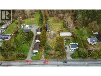 4.83 ACRES ON CITY WATER, CLOSE TO TOWN & NOT IN ALR! GREAT HOLDING PRPOERTY w/future potential. The...