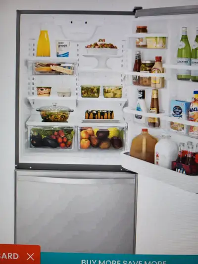 Whirlpool 33-inch, 22 cu. ft. Bottom Freezer Refrigerator with I, View more
