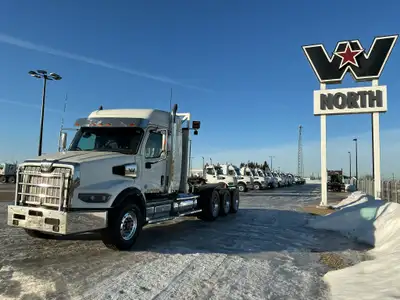 2022 WESTERN STAR 49X LOGGER, HEADACHE RACK AND SCALES, DETROIT DD16 600 HP, 8601 HRS, 4700 RDS ALIS...