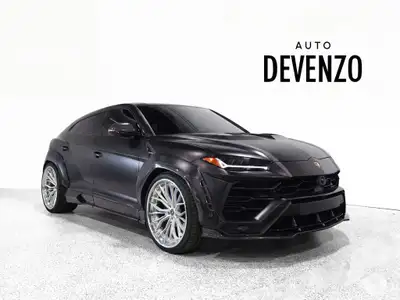 Beautiful 2021 Lamborghini URUS WIDEBODY KIT, Ad Persona Purple Paint on Black/Yellow Stitching WRAP...