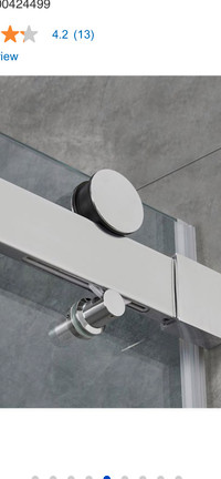 OVE Bel soft-close 48”chrome Alcove shower door lo