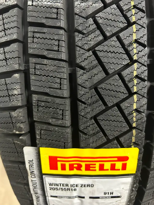 4 Brand New Pirelli Ice Zero Asimmetrico 205/55R16 Winter Tires in Tires & Rims in Ottawa - Image 4