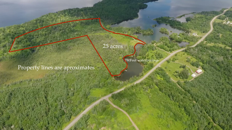 25 forested acre water font lot n Bras D'or lakes. FSBO in Land for Sale in Bedford