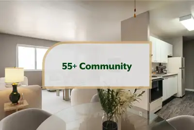 Amenities: 55+ Community • Elevator • Central Air Conditioning Suite & Building: One-bedroom and two...
