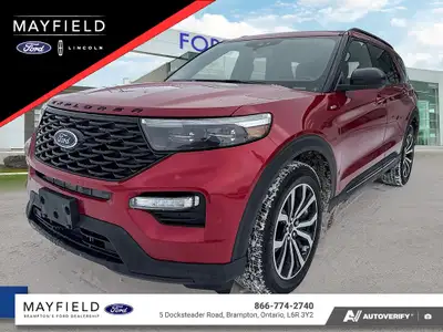 2022 Ford Explorer ST-Line Red Metallic 4WD. Recent Arrival! 2.3L I4 EcoBoost 10-Speed Automatic 4WD...