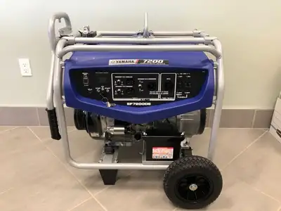 2022 Yamaha EF7200DE 7200 watt industrial series generator with electric start and back up pull star...
