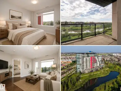 South facing balcony overlooking the pond AND a concrete building? You bet! Welcome to Signature at...