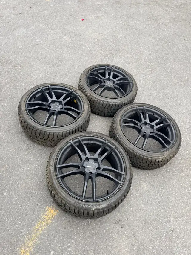 225/40/18 Audi rs3 Golf R bridgestone winters 5x112 enkei rims in Tires & Rims in City of Toronto - Image 3