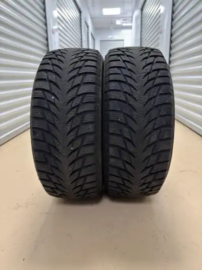 2 Tires Size: 205/55 R16 Winter Tires Blackhawk Price: $150 for all Clean and ready to install Store...