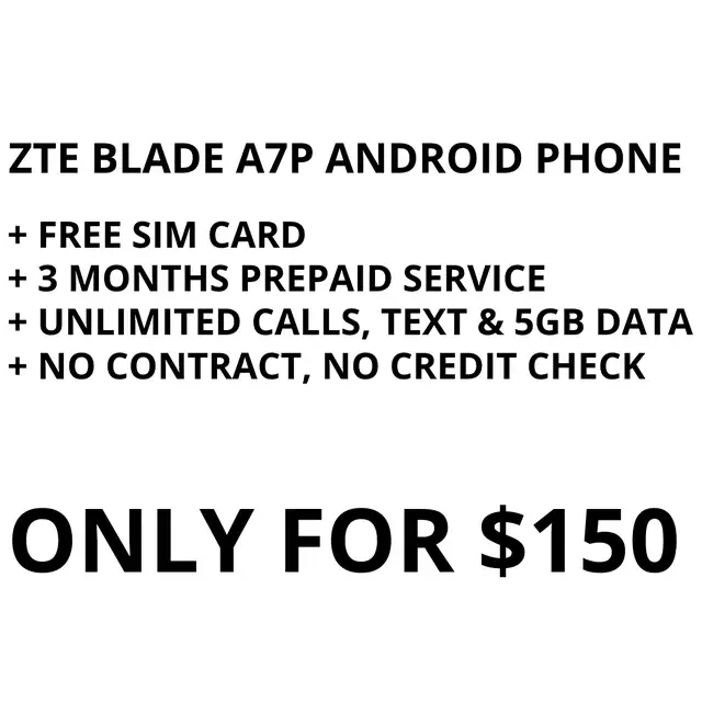Phone + 3 Months Prepaid Service for $150 in Cell Phone Accessories in St. Catharines - Image 2