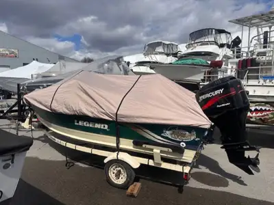 Bay Marine Sales 2003 legend all sport 16, 75 merc 4 stroke 70LB MINNKOTA, Gps fish finder. 2003 leg...