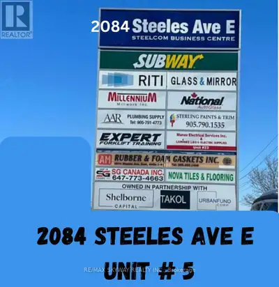 Prime industrial unit for sale in the heart of Brampton's busy industrial corridor. Exceptional loca...