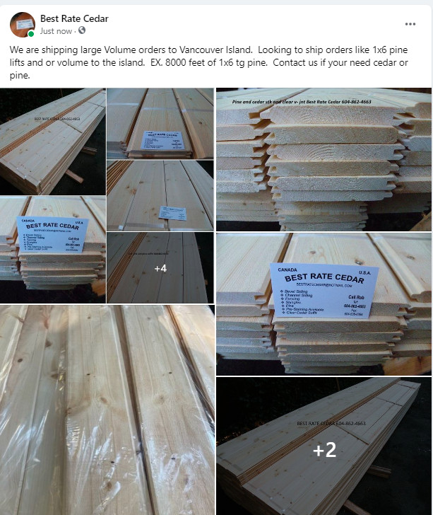 BEST RATE CEDAR 1X6 RUSTIC 5' CEDAR FENCE BOARDS! in Other in Delta/Surrey/Langley - Image 4