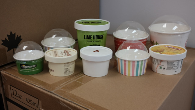 Paper Ice Cream box with lids (discount) in Other Business & Industrial in Markham / York Region - Image 2