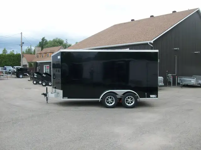 2025 Weberlane ALUMINIUM 7' X 14' V-NOSE 2 ESSIEUX A GLISSIERE B in Cargo & Utility Trailers in Laval / North Shore - Image 4