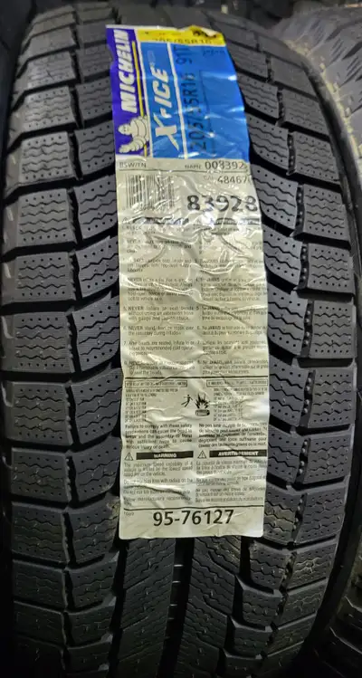 P 205/55/ R16 Michelin X-Ice Winter M/S* NEW WINTER Tires 100% TREAD LEFT $130 for THE TIRE / 1 TIRE...