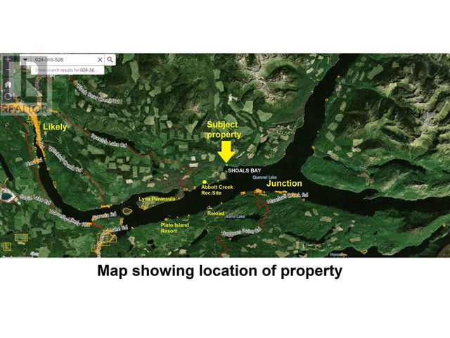 PARCEL 1 SHOALS BAY Likely, British Columbia in Houses for Sale in Williams Lake - Image 2