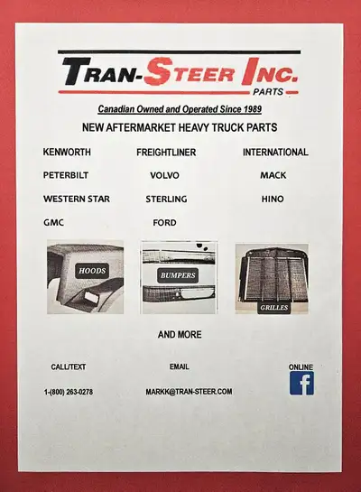 BRAND NEW AFTERMARKET FIBERGLASS HOODS FOR ALL TRUCKS CALL MARK AT 1-800-263-0278 STARTING AT $3995....