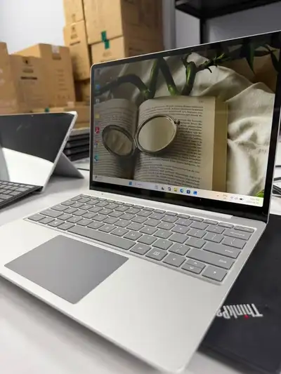Silver slim Microsoft Surface Laptop GO MSUT GO, View more