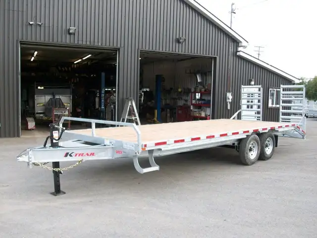 2025 K-Trail DECK OVER 8'.6in. X 23' 2X 7000LB RAMPE VTT MOTO TR in Cargo & Utility Trailers in Laval / North Shore - Image 5