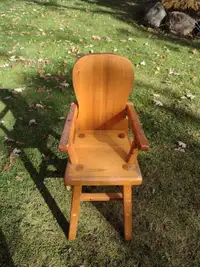 Child's pine highchair