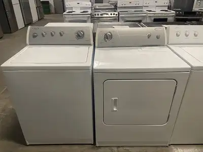 Laveuse sécheuse traditionnelle blanches Whirlpool, View more