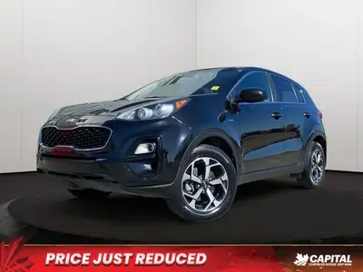 Used 2022 Kia Sportage LX for Sale in Edmonton, AB | Low Mileage (79,841 km) | Black Cherry | Apple...