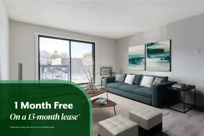Amenities: Balconies • Air Conditioning • Heat & Water Included Suite & Building: Spacious one-bedro...