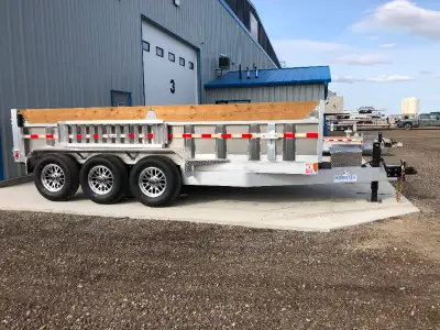 Lease to Own available! Brand new heavy duty alumiunum dump trailer. In stock and ready to deliver t...