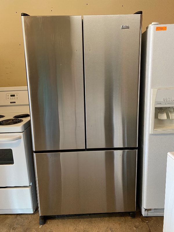 Stainless French door fridge 900 1 year warranty Refrigerators