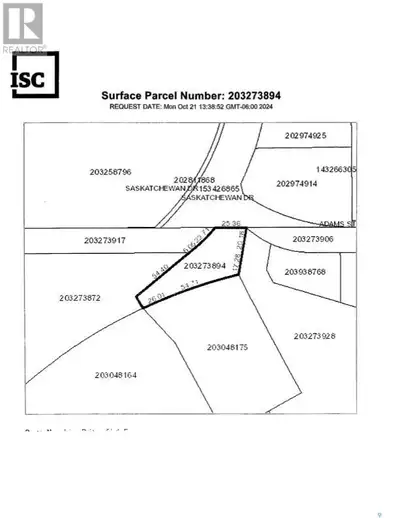 Prime commercial .58 acre lot available for future development. Large frontage on to Saskatchewan Dr...