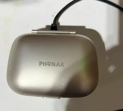 Phonak Rechargeable Hearing Aid with Charging Case in excellent condition Phonak rechargeable hearin...