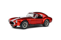 1965 SHELBY COBRA 427 MKII WITH HARDTOP CANDY RED 1:18 BY SOLIDO