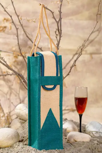 Eco-friendly, Jute Wine  & Champagne Gift Bags, View more