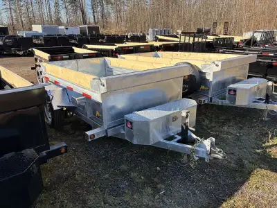 Miska Galvanized 2.5 Ton Scissor Lift Single Axle Dump Trailers - custom build yours starting at jus...