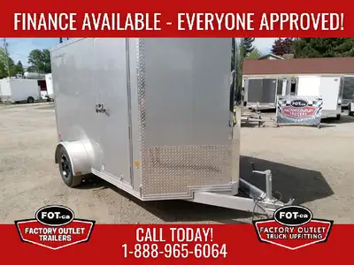 Welcome to Factory Outlet Trailers! PRE-OWNED 2026 STEALTH 6x10ft Aluminum Enclosed Cargo Trailer fr...