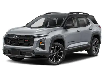 The 2026 Chevrolet Equinox AWD RS, decked out in a sophisticated gray exterior, effortlessly combine...