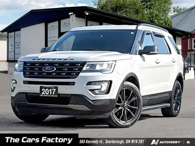 2017 Ford Explorer XLT 4WD | No Accident | Clean Carfax | White on Black | Fully Loaded Turn heads a...