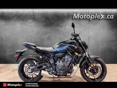 2021 YAMAHA MT07 *BAS KILLOMETRAGE* MT07 BAS KILLOMETRAGE GARANTIE PROLONGÉE jusqu'à 4 ans disponibl...